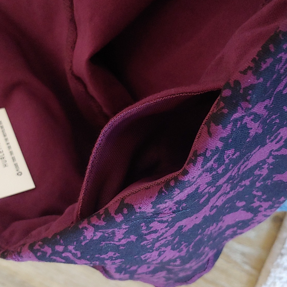 NWT Hurley Women's Purple Reversible Leggings Size XL - Picture 6 of 11